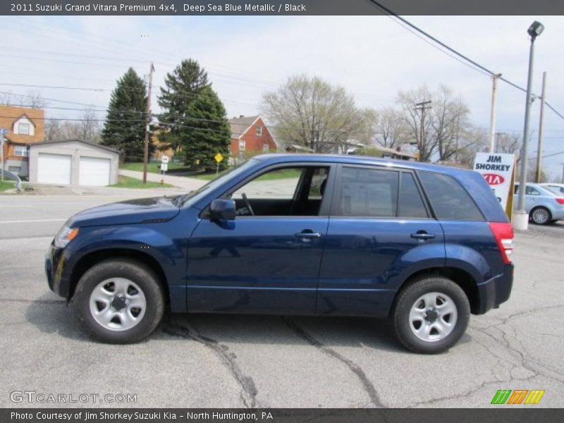Deep Sea Blue Metallic / Black 2011 Suzuki Grand Vitara Premium 4x4