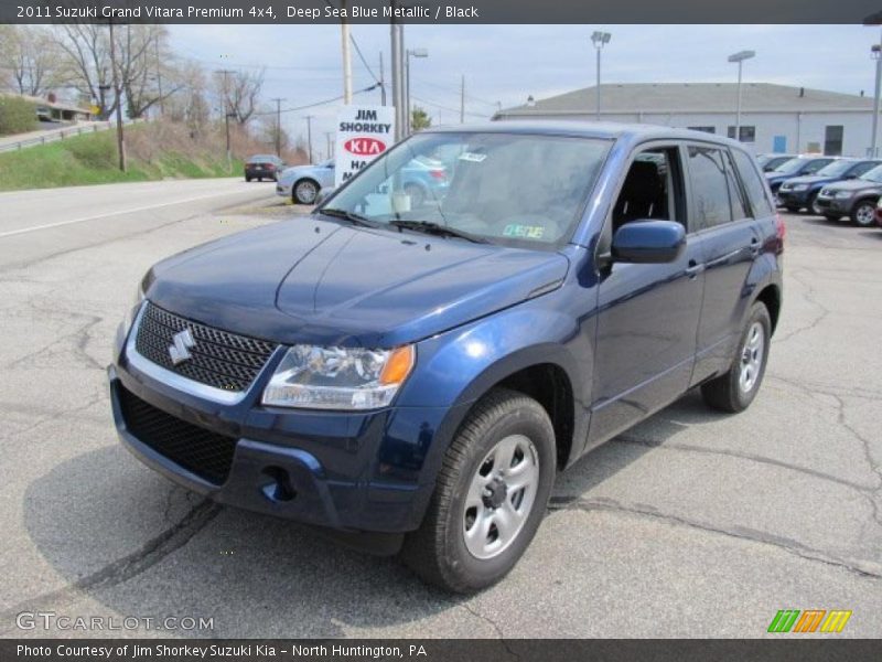 Deep Sea Blue Metallic / Black 2011 Suzuki Grand Vitara Premium 4x4
