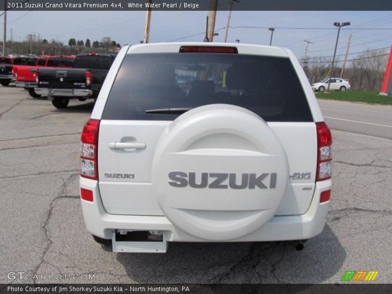 White Water Pearl / Beige 2011 Suzuki Grand Vitara Premium 4x4