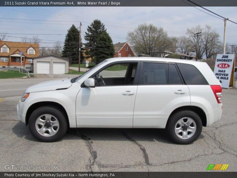 White Water Pearl / Beige 2011 Suzuki Grand Vitara Premium 4x4