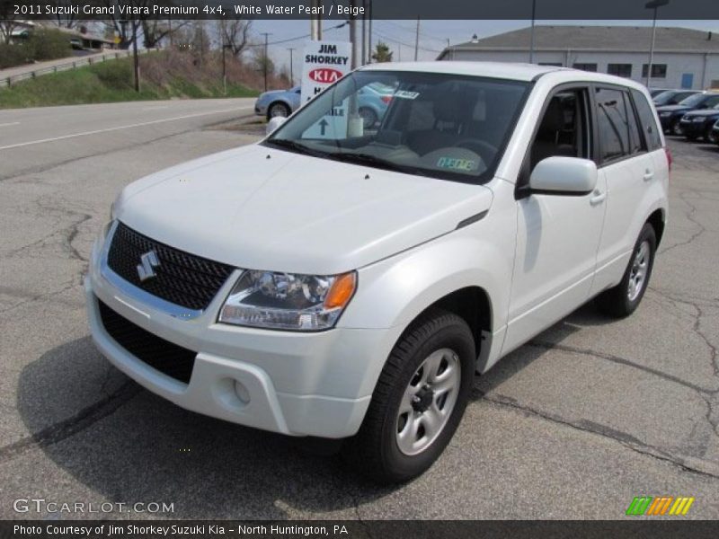 White Water Pearl / Beige 2011 Suzuki Grand Vitara Premium 4x4