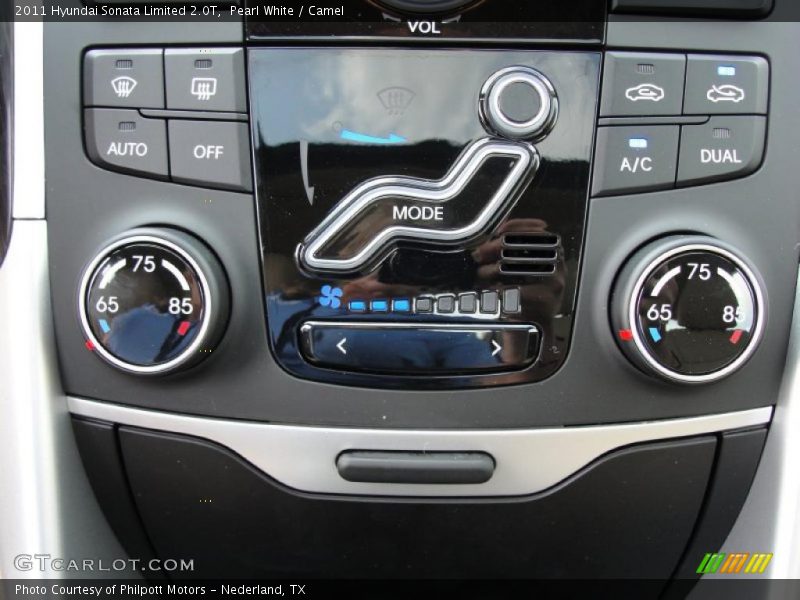 Controls of 2011 Sonata Limited 2.0T