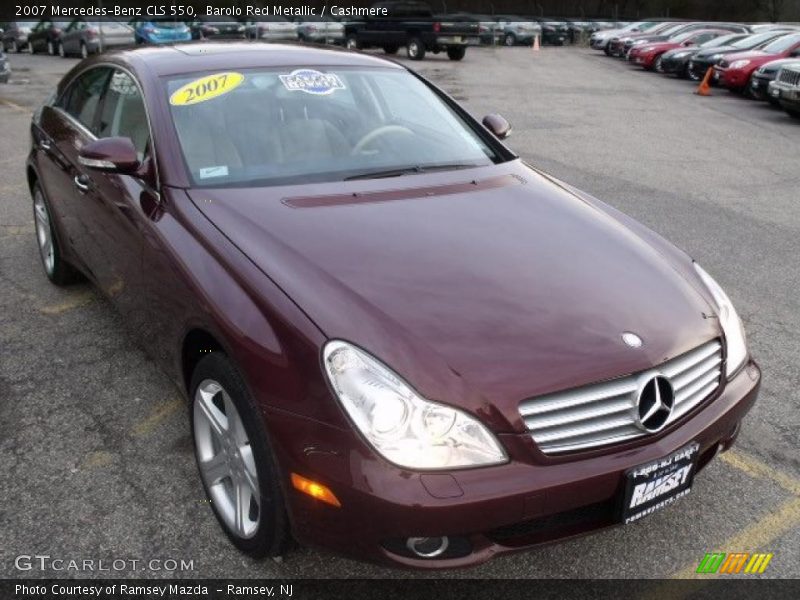 Barolo Red Metallic / Cashmere 2007 Mercedes-Benz CLS 550