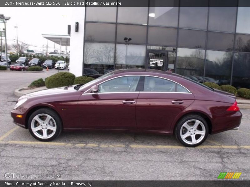 Barolo Red Metallic / Cashmere 2007 Mercedes-Benz CLS 550