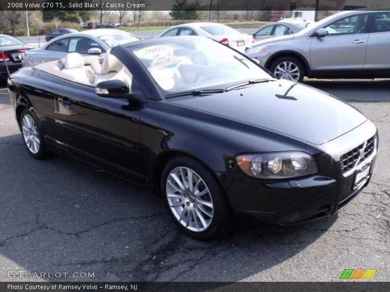Solid Black / Calcite Cream 2008 Volvo C70 T5