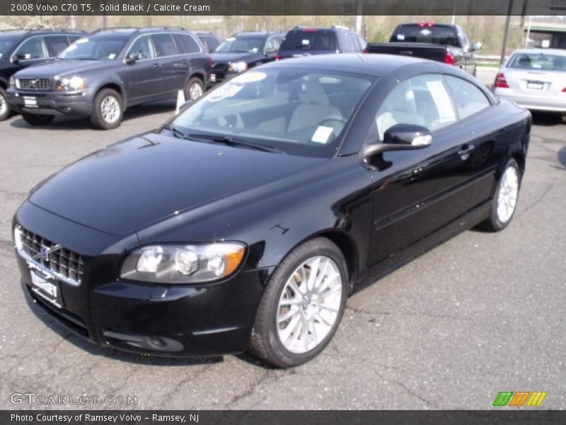 Solid Black / Calcite Cream 2008 Volvo C70 T5