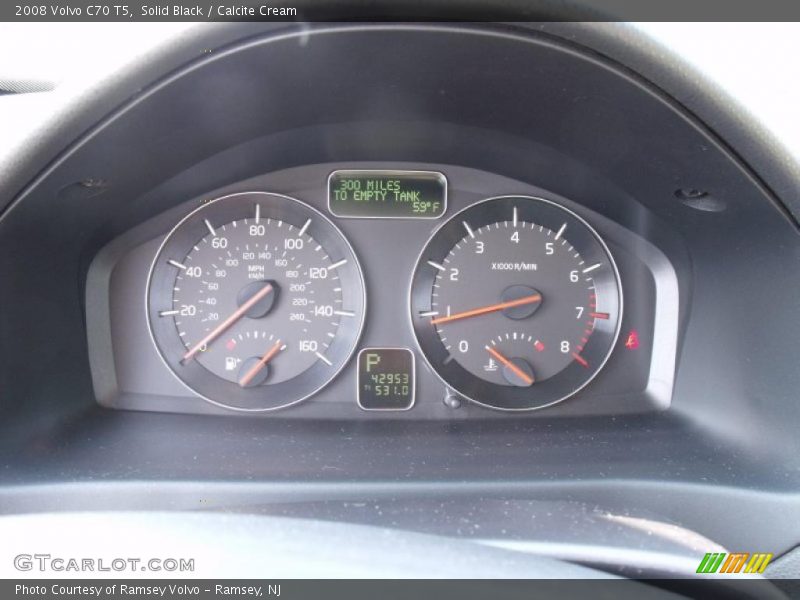Solid Black / Calcite Cream 2008 Volvo C70 T5
