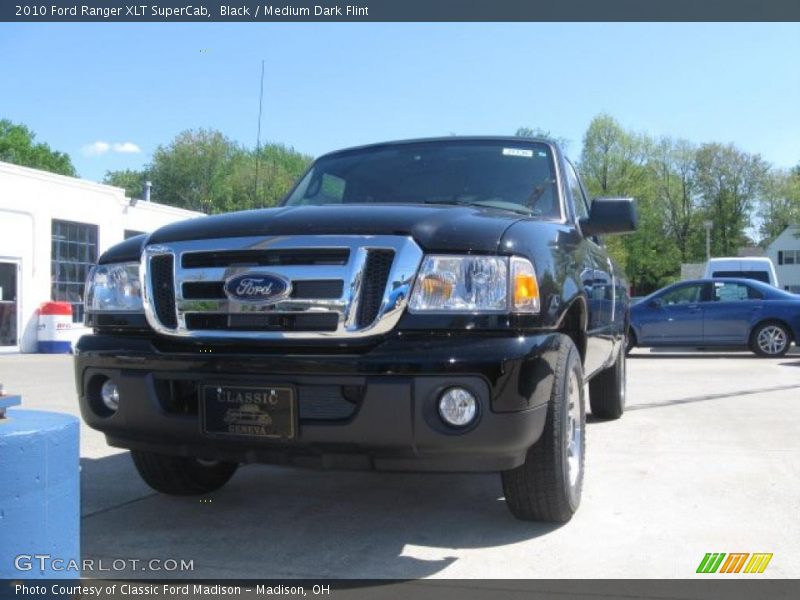 Black / Medium Dark Flint 2010 Ford Ranger XLT SuperCab