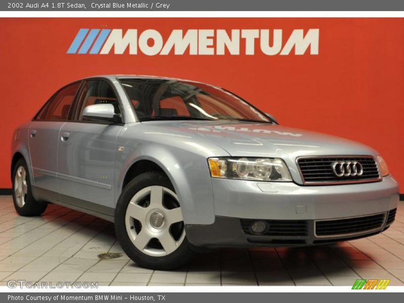 Crystal Blue Metallic / Grey 2002 Audi A4 1.8T Sedan