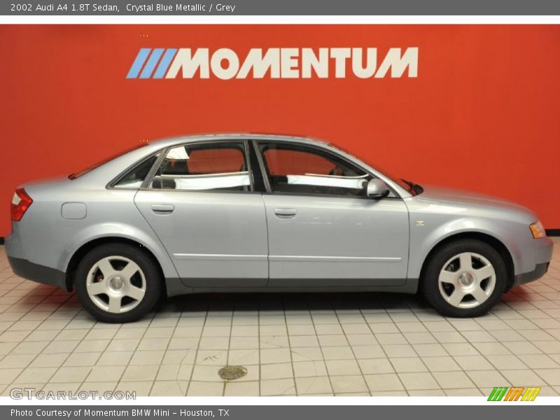Crystal Blue Metallic / Grey 2002 Audi A4 1.8T Sedan