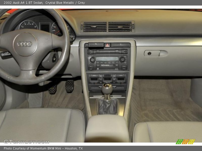 Crystal Blue Metallic / Grey 2002 Audi A4 1.8T Sedan