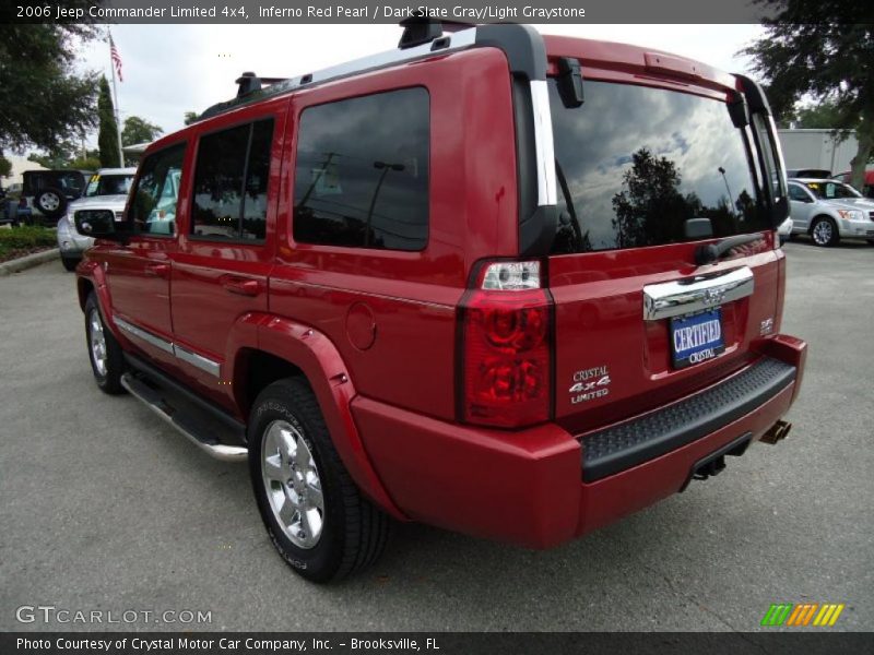Inferno Red Pearl / Dark Slate Gray/Light Graystone 2006 Jeep Commander Limited 4x4