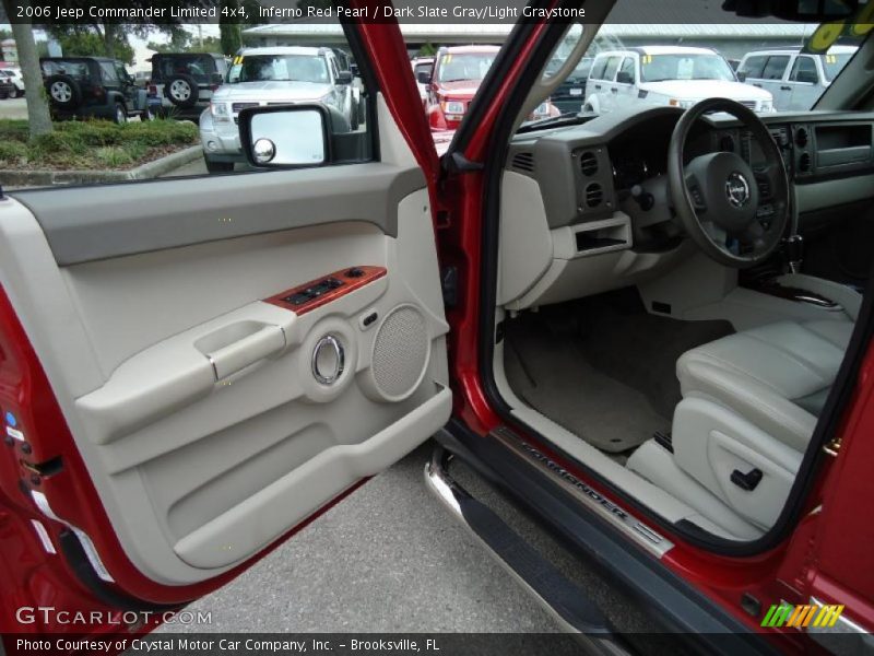 Inferno Red Pearl / Dark Slate Gray/Light Graystone 2006 Jeep Commander Limited 4x4