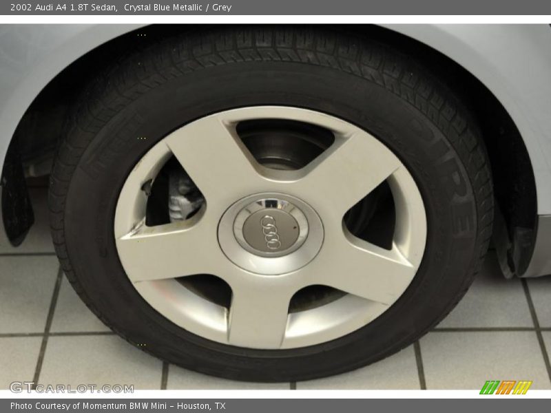 Crystal Blue Metallic / Grey 2002 Audi A4 1.8T Sedan