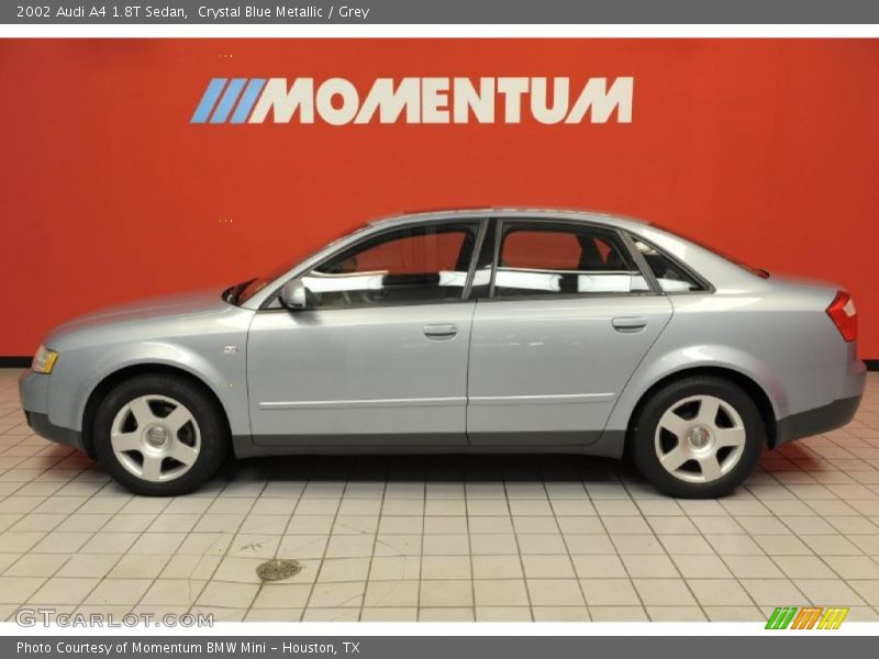 Crystal Blue Metallic / Grey 2002 Audi A4 1.8T Sedan