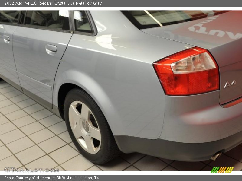Crystal Blue Metallic / Grey 2002 Audi A4 1.8T Sedan