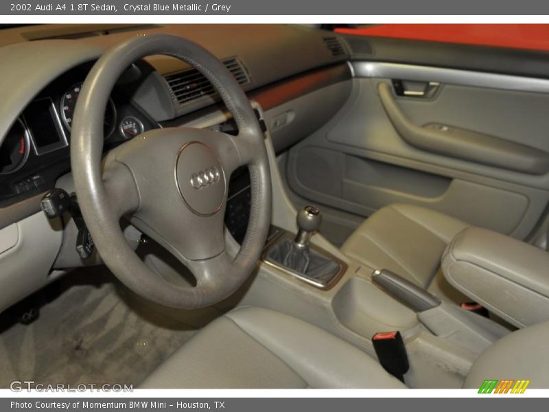 Crystal Blue Metallic / Grey 2002 Audi A4 1.8T Sedan