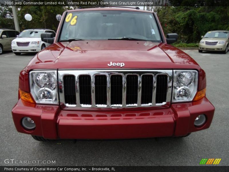 Inferno Red Pearl / Dark Slate Gray/Light Graystone 2006 Jeep Commander Limited 4x4