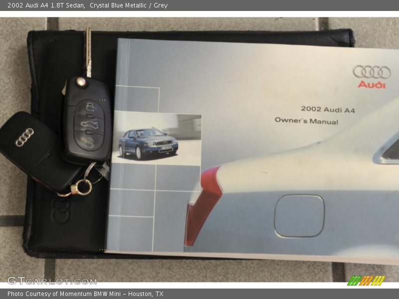 Crystal Blue Metallic / Grey 2002 Audi A4 1.8T Sedan