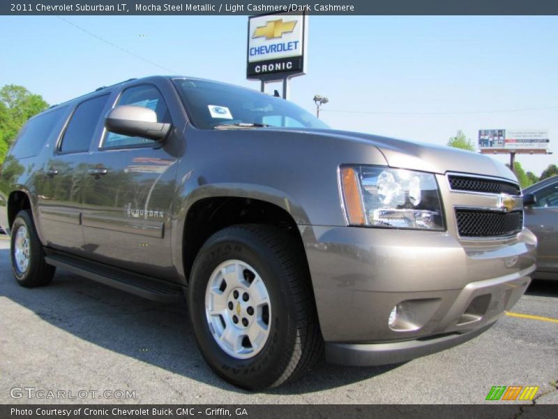 Mocha Steel Metallic / Light Cashmere/Dark Cashmere 2011 Chevrolet Suburban LT