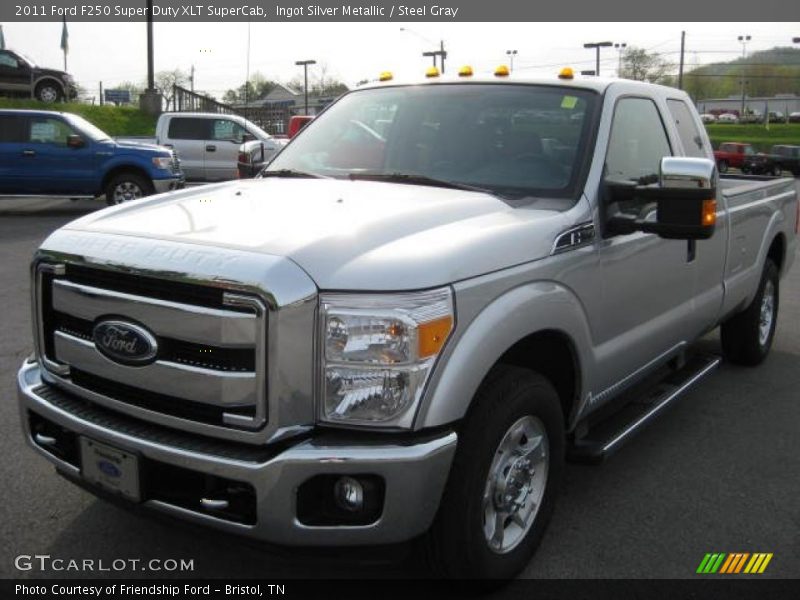 Ingot Silver Metallic / Steel Gray 2011 Ford F250 Super Duty XLT SuperCab
