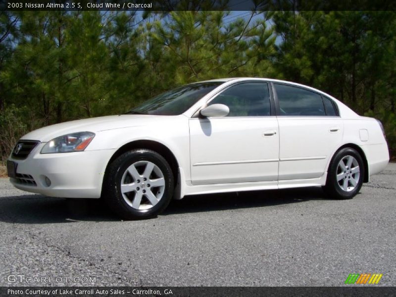 Cloud White / Charcoal 2003 Nissan Altima 2.5 S
