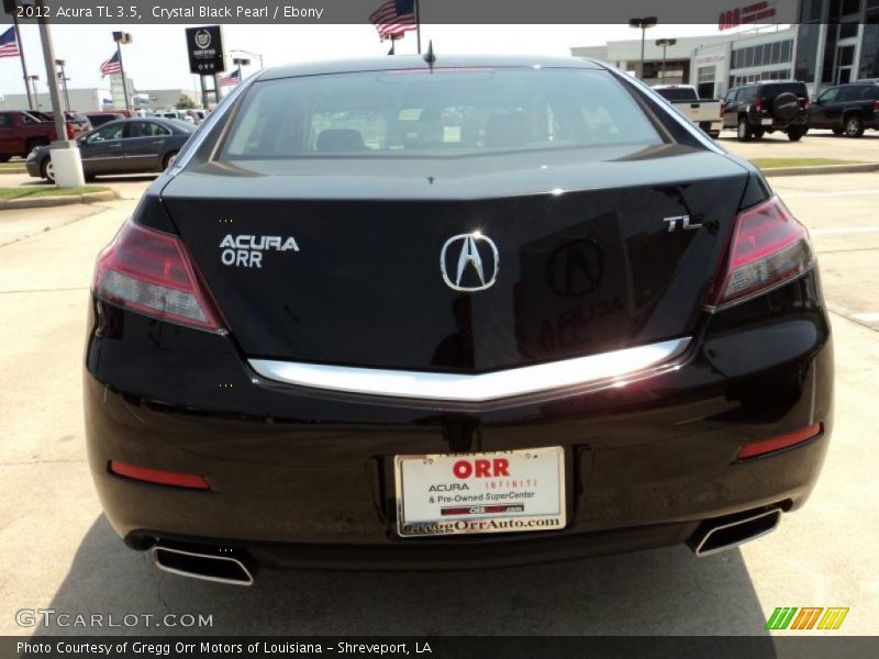 Crystal Black Pearl / Ebony 2012 Acura TL 3.5