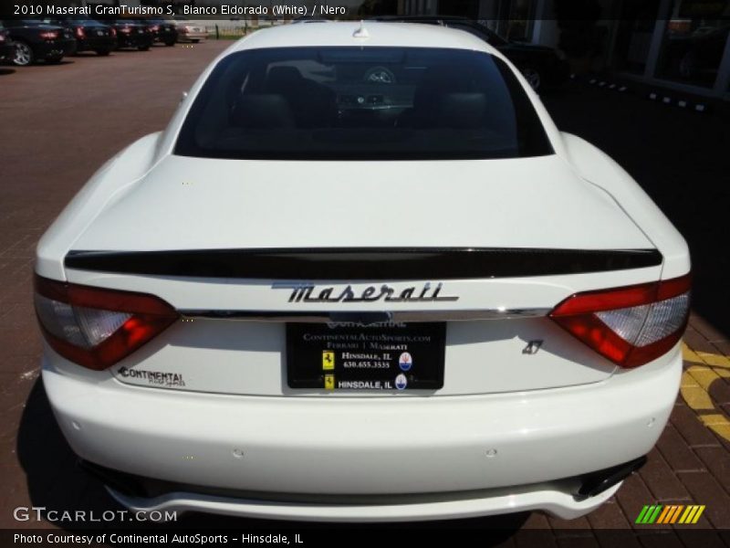 Bianco Eldorado (White) / Nero 2010 Maserati GranTurismo S