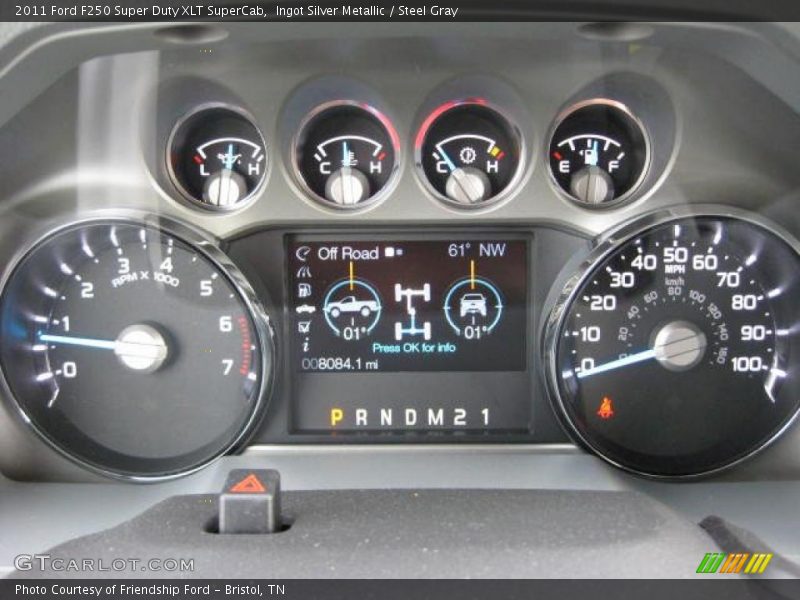  2011 F250 Super Duty XLT SuperCab XLT SuperCab Gauges