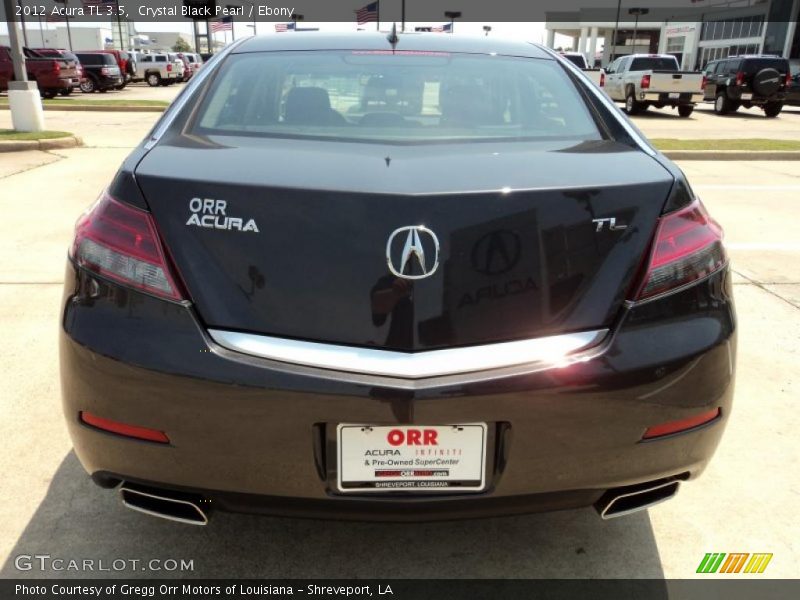 Crystal Black Pearl / Ebony 2012 Acura TL 3.5