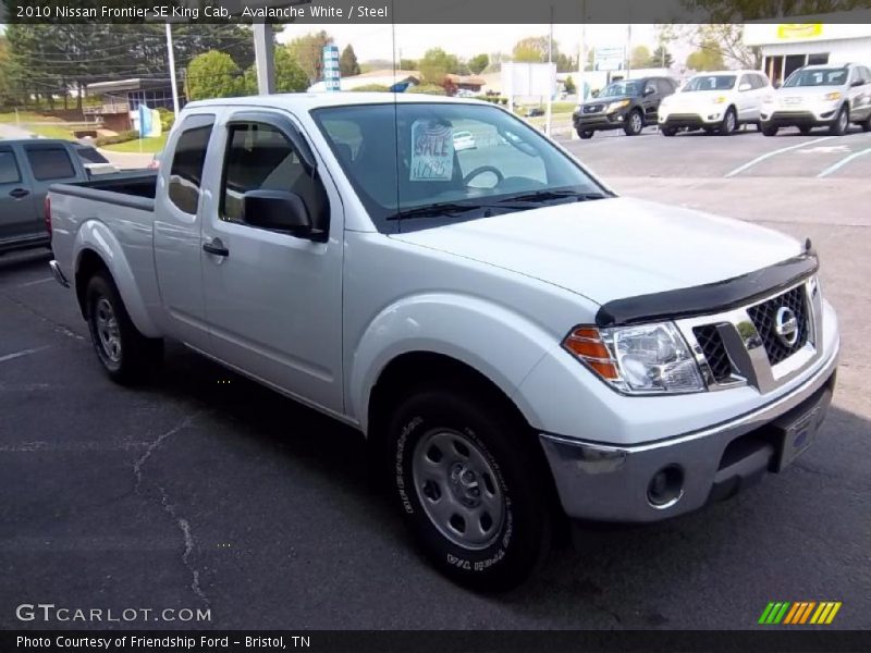 Avalanche White / Steel 2010 Nissan Frontier SE King Cab