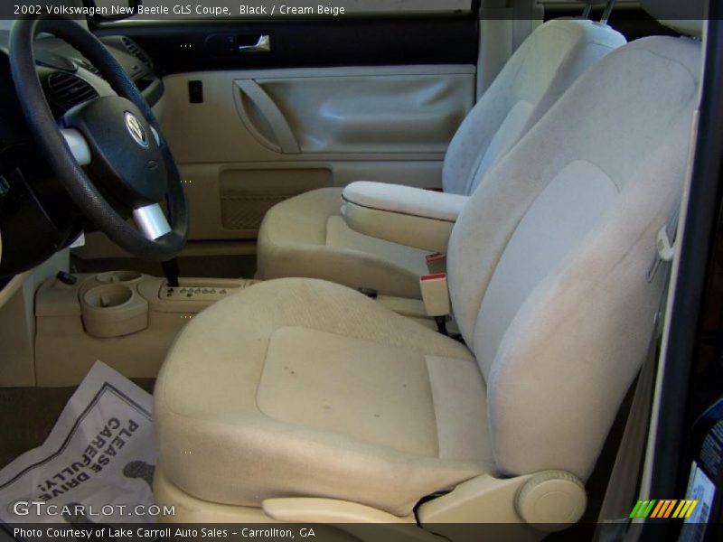 Black / Cream Beige 2002 Volkswagen New Beetle GLS Coupe