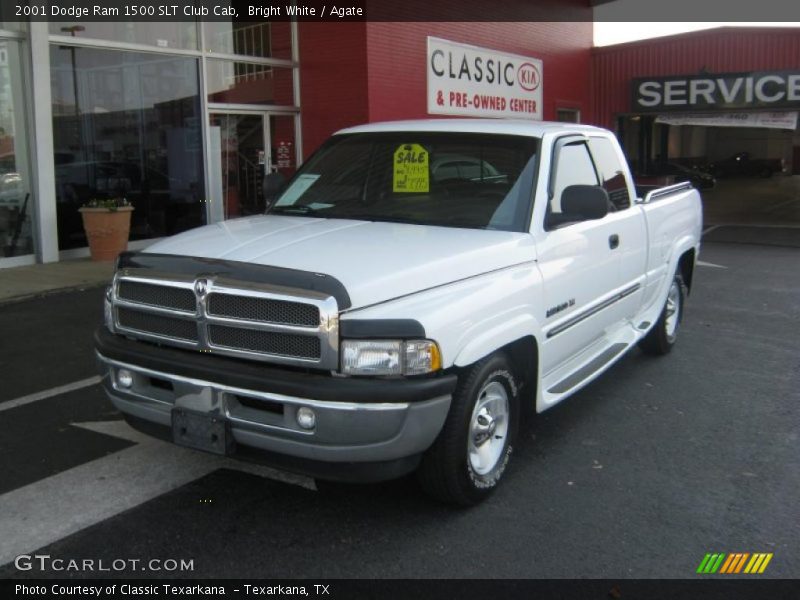 Bright White / Agate 2001 Dodge Ram 1500 SLT Club Cab