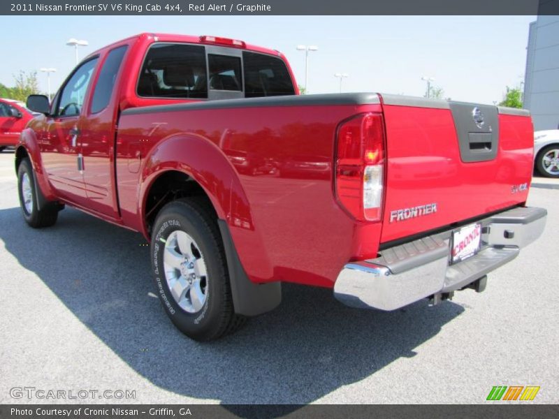 Red Alert / Graphite 2011 Nissan Frontier SV V6 King Cab 4x4