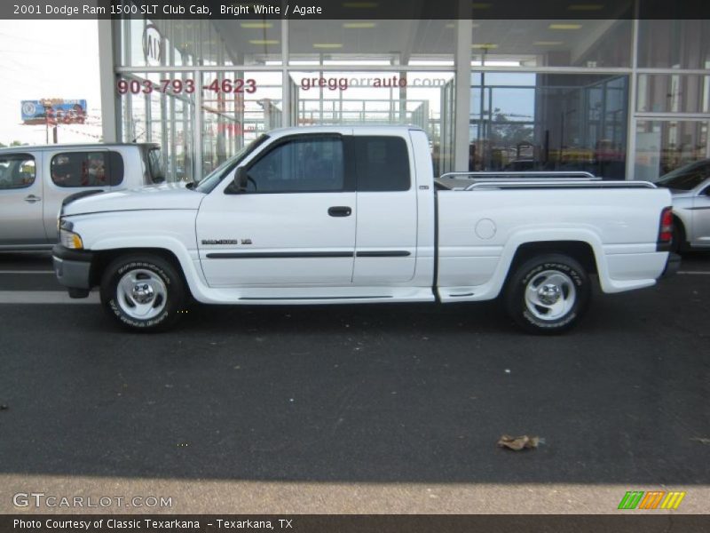 Bright White / Agate 2001 Dodge Ram 1500 SLT Club Cab