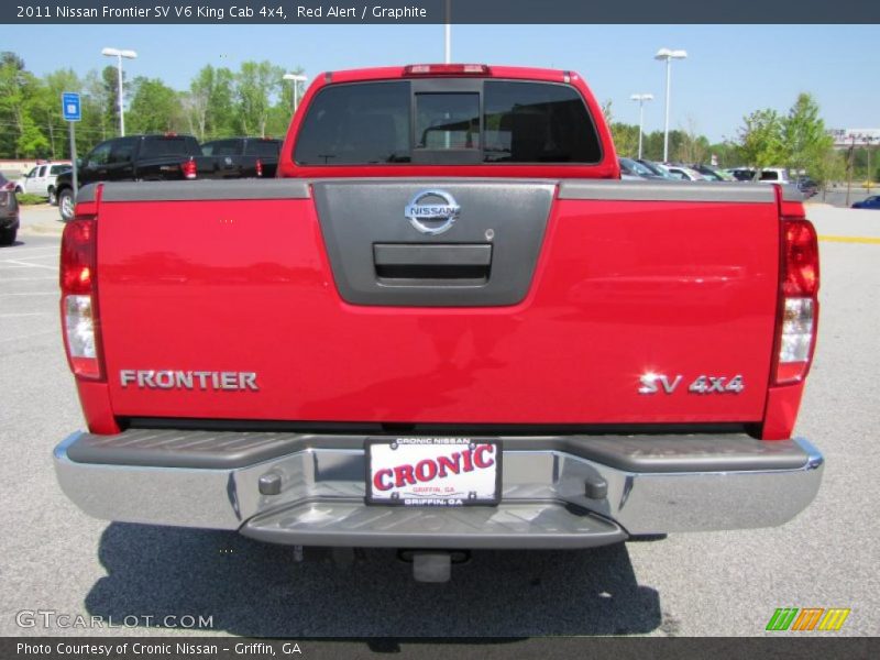 Red Alert / Graphite 2011 Nissan Frontier SV V6 King Cab 4x4