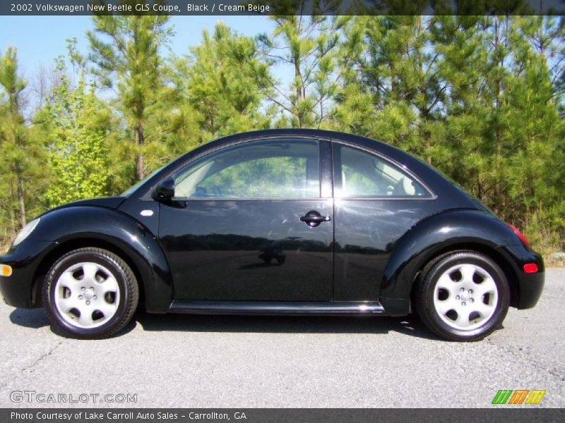 Black / Cream Beige 2002 Volkswagen New Beetle GLS Coupe