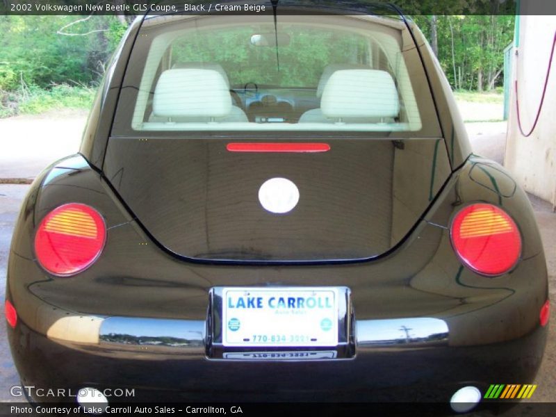Black / Cream Beige 2002 Volkswagen New Beetle GLS Coupe