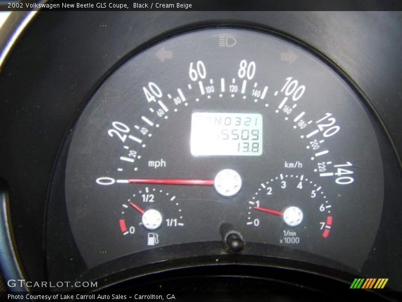 Black / Cream Beige 2002 Volkswagen New Beetle GLS Coupe