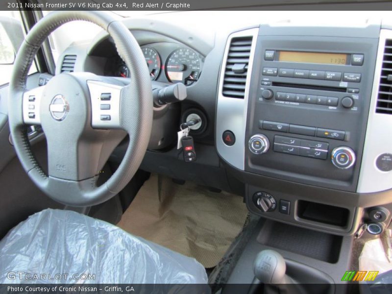 Red Alert / Graphite 2011 Nissan Frontier SV V6 King Cab 4x4