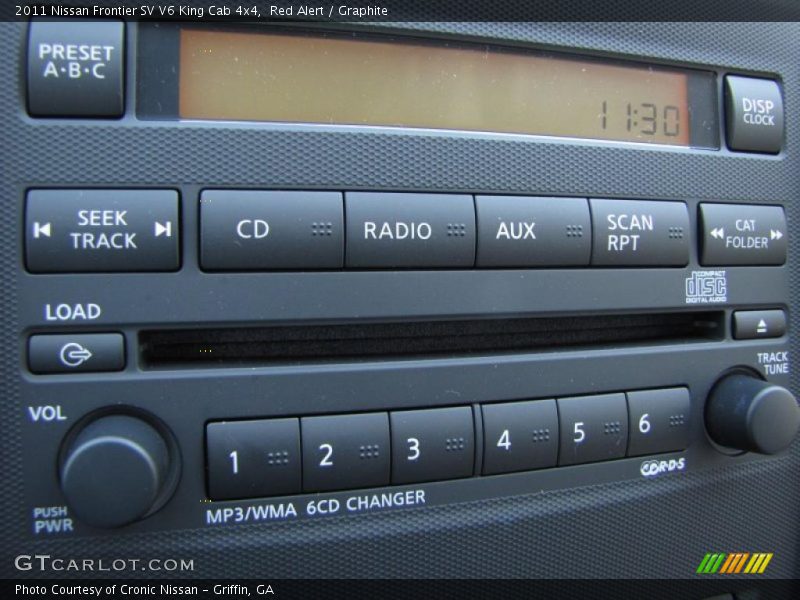 Controls of 2011 Frontier SV V6 King Cab 4x4