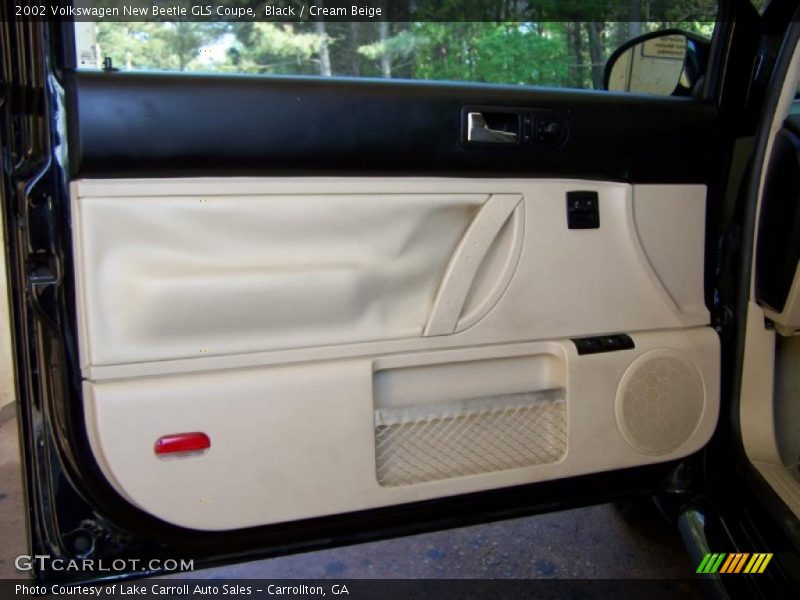 Black / Cream Beige 2002 Volkswagen New Beetle GLS Coupe