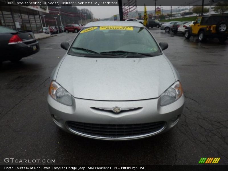 Brilliant Silver Metallic / Sandstone 2002 Chrysler Sebring LXi Sedan