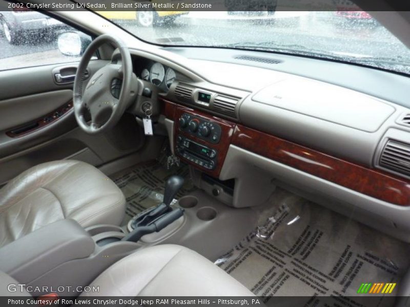 Brilliant Silver Metallic / Sandstone 2002 Chrysler Sebring LXi Sedan