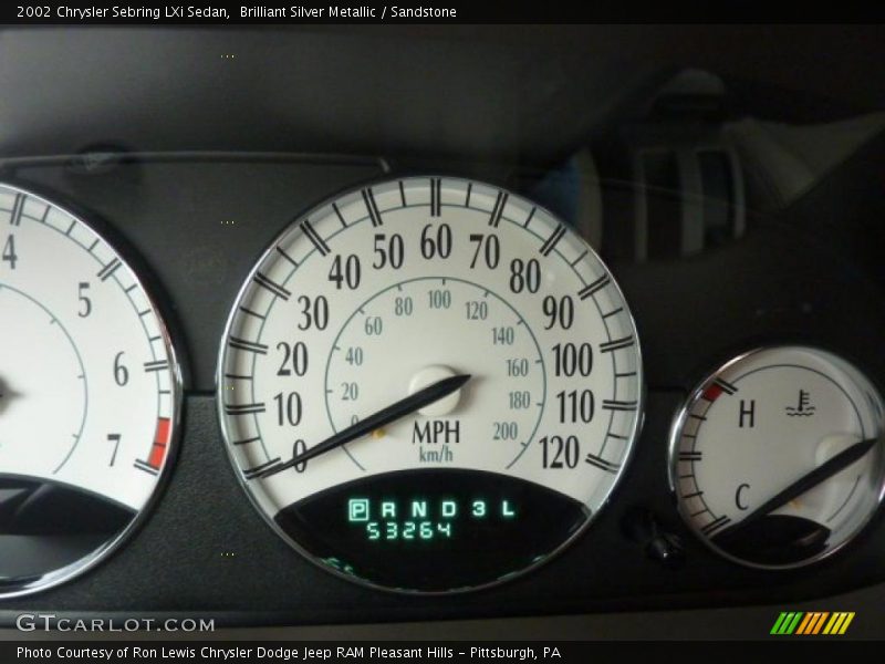 Brilliant Silver Metallic / Sandstone 2002 Chrysler Sebring LXi Sedan