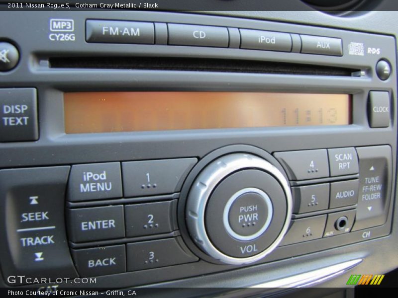 Gotham Gray Metallic / Black 2011 Nissan Rogue S