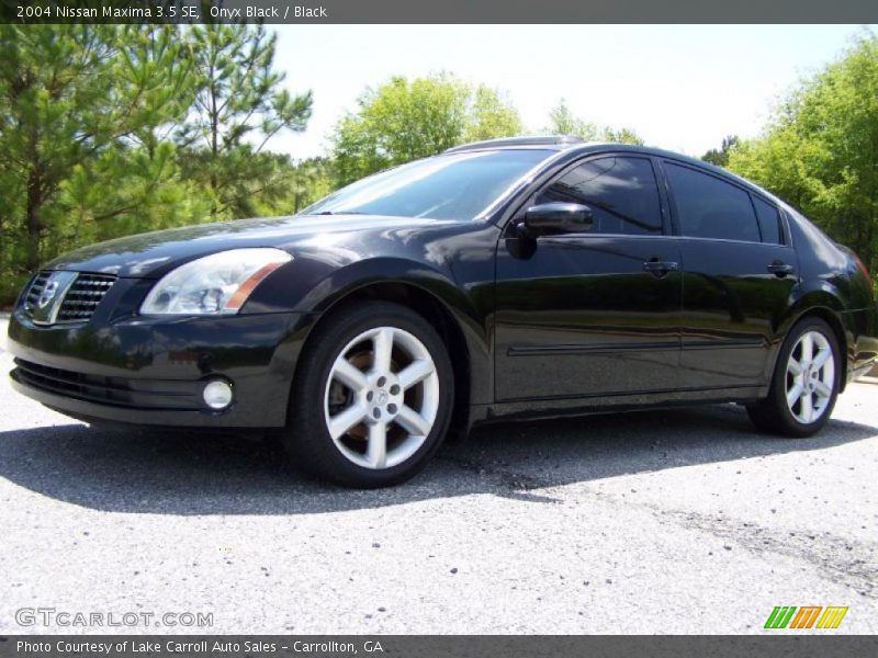 Onyx Black / Black 2004 Nissan Maxima 3.5 SE