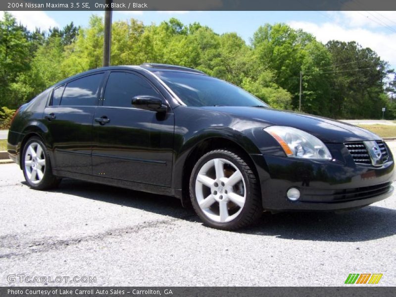 Onyx Black / Black 2004 Nissan Maxima 3.5 SE