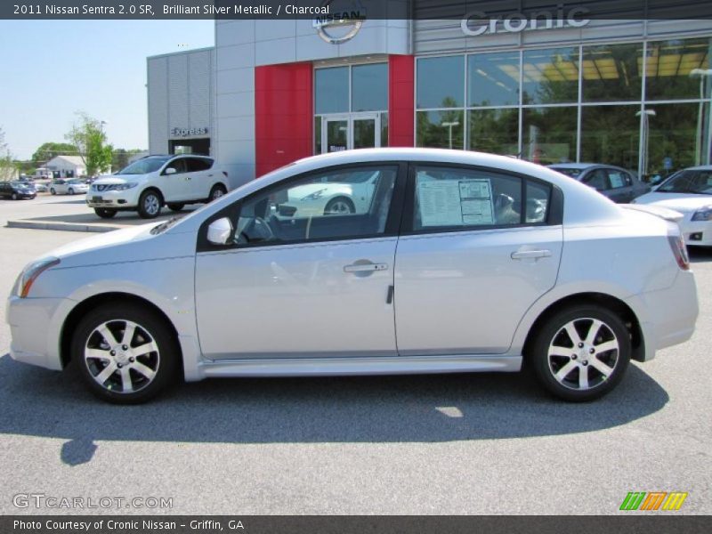 Brilliant Silver Metallic / Charcoal 2011 Nissan Sentra 2.0 SR