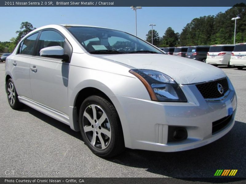 Brilliant Silver Metallic / Charcoal 2011 Nissan Sentra 2.0 SR